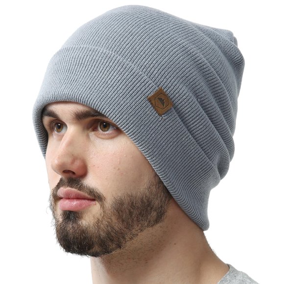 Brazalete Beanie Tough para hombre y mujer, color gris claro