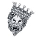 thumbnail image 1 of Broche De Cabeza De León Con Insignias De Corona Regalos Con Forma De Animal Mujeres Hombres Silve, 1 of 5