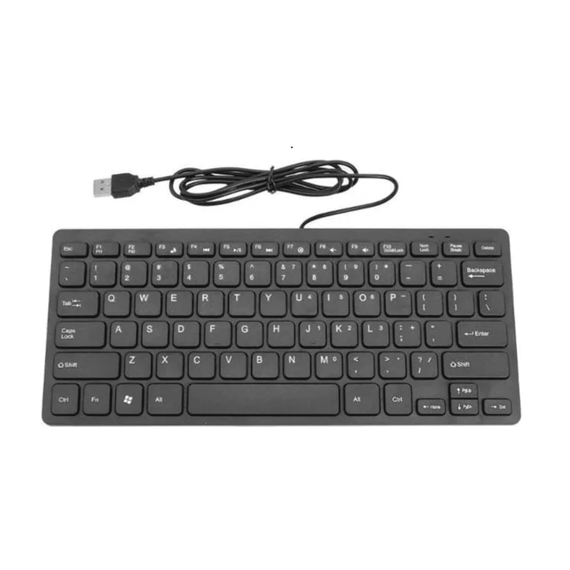 Genérico - Mini Teclado Usb K-1000 78 Teclas Negro