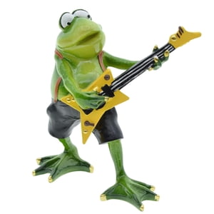 Magideal - Estatua Creativa De Rana, Animal, Mesa, Obra De Arte, Artesanía, Escultura De Resina, Decoración, Figura Para El Hogar, Patio, Habitación, Jardín De H 5.31X6.10 Pulgadas