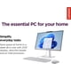 thumbnail image 2 of All-in-One Lenovo IdeaCentre de 24" FHD Intel de 4 núcleos y SSD de 512 GB, 2 of 8