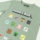thumbnail image 2 of Polera Manga Corta Niño Cuadrados Verde Minecraft, 2 of 4