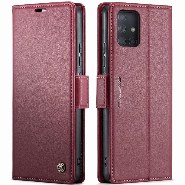 CaseMe tipo cartera Samsung Galaxy A71 4G con cierre magnético, RFID, tarjetero, soporte, carga inalámbrica