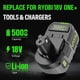 thumbnail image 5 of 5.0ah Batería Li-ion 18V para RYOBI One+ (P108/P107/P104) 3Ah/5Ah/7Ah Optionsk para RB18L50/RB18L20, 5 of 9