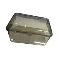 Magideal - Organizador De Mesa, Caja De Almacenamiento De Papelería, Contenedor De Almacenamiento De Artículos Diversos Versátil Para Dormitorio, Armario, Dormit Gris Transparente
