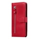 thumbnail image 2 of Funda con Cremallera para Xiaomi Redmi 9, Carcasa Cartera de Cuero PU con Soporte y Tarjetero, 2 of 6