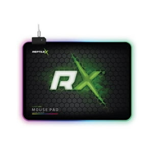 Reptilex - Mouse Pad Gamer Usb Lighting Rgb Negro Verde