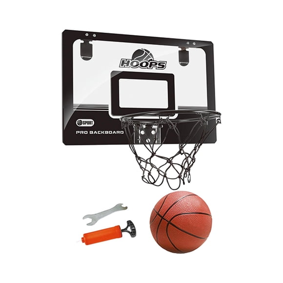Divertido Mini Aro De Baloncesto Con Pelotas Juguetes Aficionados Domésticos Interiores Deportes Negro B