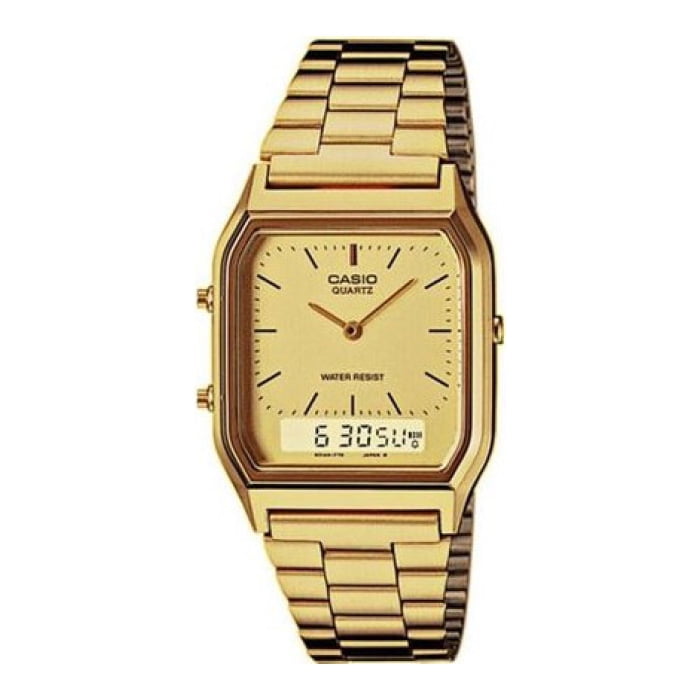 Reloj Analogo-digital Dorado Casio Aq-230ga-9d