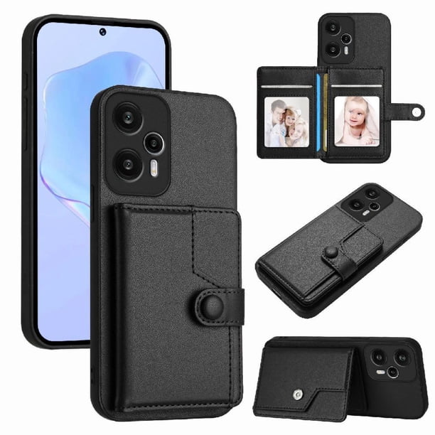 FOXDOCK Funda para Xiaomi Redmi NOTE12 TURBO con Bloqueo RFID - Diseño Elegante con Cierre de Botón