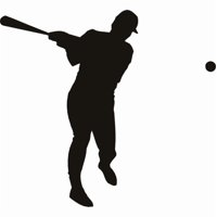 Rienda Libre Graphics - Decomural Baseball Player Sports Games Ws-18801