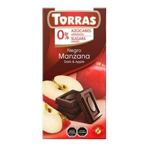 Torras Chocolate Classic Negro Con Manzana 75 Gr