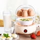 thumbnail image 3 of Cocina de huevos eléctrica caldera de hervidor suave, medio o duro, 14 Capacidad de huevos de dos capas, vaporizador de huevos, con apagado automático, sin ruido, 3 of 3