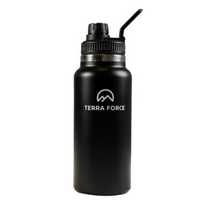 Terra Force - Botella Boca Ancha 940Ml Negro