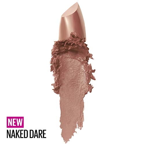 Maybelline New York - Maybelline Labial Sensational Hidratante, Acabado Cremoso- Nude, Rosa, Rojo, Ciruela, Naked Dare, 4,2 G (variado)