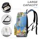 thumbnail image 4 of Los Casos de Criaturas-theme Backpack, Campus style schoolbag Bookbag with Adjustable Shoulder Straps And Large Zip Compartment, Unisex Travel Bags.42x30x15cm, 4 of 6