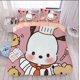 thumbnail image 1 of Cute Pochacco Bedding Sets Cartoon Quilt Cover Bed Cover Duvet Cover Pillow Case 2-3 Pieces Sets Kids Adult Size, 1 of 5