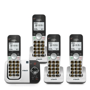 Teléfono Inalámbrico Vtech Vg232-4 Con Contestador Automático De 4 Auriculares