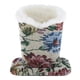 thumbnail image 4 of Forro de felpa con lentejuelas de algodón con soporte vertical Soporte para bolígrafo Forro blanco, 4 of 5