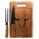 thumbnail image 1 of Set Tabla Cuchillo Tenedor Prm Wayu Cocina Especial Asados Bbq, 1 of 3