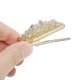 thumbnail image 4 of Unique Bargains 1 Pc Clips para el Cabello Moda Hoja Clip de Pato Clip para Peinado Beige, 4 of 5