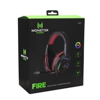 Monster Games - Au713 Headset Gamer Monster Fire Sonido 7 1 Usb Open Box