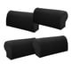 thumbnail image 3 of Sofá reposabrazos elástico de 2 pares cubre sillón fundas protector negro, 3 of 4