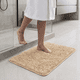 thumbnail image 1 of Alfombra De Baño 40 X 60 Cm Chenille Antideslizante Beige, 1 of 10