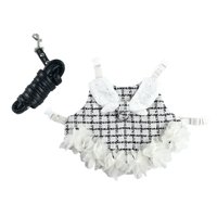 Magideal - Chaleco , Arnés, Ropa De , Disfraz Suave Para Conejillo De , Ardil, Caminar Libre, Hurón, Suministros Para , Negro Blanco S