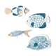 thumbnail image 1 of Juego De 4 Piezas De Decoración Costera De Peces De Madera Para El Hogar, Hotel, Decoración De Pared Costera Colgante, 1 of 5