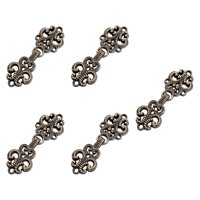 Bothyi - 5 Botones De Cierre De Broche Para Capa, Para Disfraces, Suéteres, Atuendos, Color Bronce