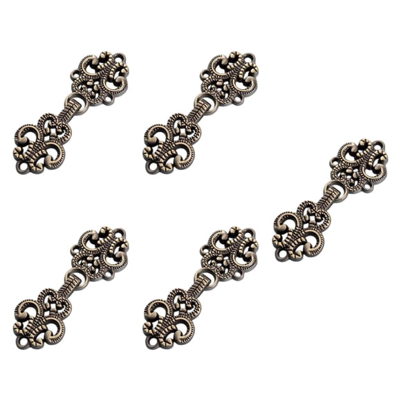 5 Botones De Cierre De Broche Para Capa, Para Disfraces, Suéteres, Atuendos, Color Bronce