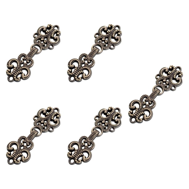 5 Botones De Cierre De Broche Para Capa, Para Disfraces, Suéteres, Atuendos, Color Bronce