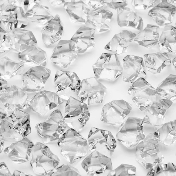 Cristales acrílicos falsos de hielo, gemas, cubos, diamantes, 3 kg