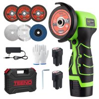 Amoladora Angular Teeno Inalámbrica 76 Mm 16,8 V Con 2 Baterías