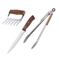 Set Parrilla 3 Piezas Acero Inoxidable Arthome Par52