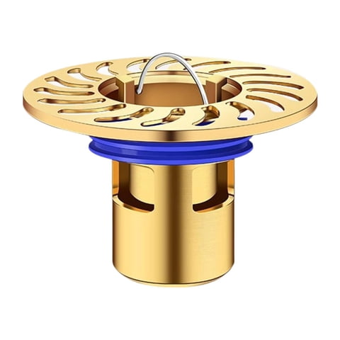 Magideal - Desagüe De Ducha, Desagüe De Piso, Núcleo De Instalación Sencilla, Prevención De Reflujo De Desagüe De Piso, Filtro De Ducha Para Hotel, Garaje, Baño Oro