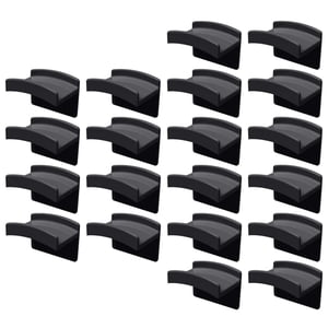 Magideal - Estante Portátil Para Gorras De Béisbol, Soporte Para Sombreros, Soporte Para Gorras, Sin Adhesivo De Perforación, Ganchos Para Sombreros De Sujeción Negro 20Pcs
