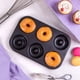 thumbnail image 2 of Molde 6 Donuts 27x18cm Negro Magnolia Acero Roichen, 2 of 5
