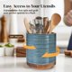 thumbnail image 3 of Soporte para utensilios de cocina DOWAN, giratorio 360°, extra grande, azul, 3 of 8