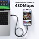 thumbnail image 5 of Cable USB C a USB C UGREEN Uno de 100 W, carga rápida, 2 m, negro, 5 of 8