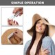 thumbnail image 4 of Cinta de ajuste de talla para sombreros Sloewui 30 unidades negro + blanco, 4 of 6
