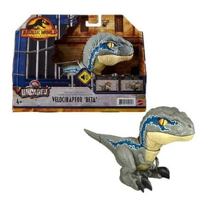 Dinosaurio De Juguete Mattel Jurassic World Velociraptor Beta Roady Roars