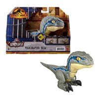 Dinosaurio De Juguete Mattel Jurassic World Velociraptor Beta Roady Roars
