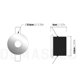 thumbnail image 2 of Foco Fijo Para Humedad Cromado 8.4Cm Corte 6.8Cm Gu10/Mr16, 2 of 3