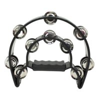 Pandero Musical Media Luna Hendrix Negro 20X20 Cm