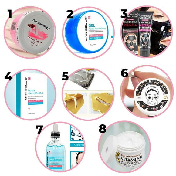 SkinCare Combo Belleza Facial Crema Serum Acido Hialuronico