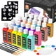 thumbnail image 1 of Botellas De Pintura Para Tela 24 Colores 60 Ml Con Pinceles Y Plantillas, 1 of 8