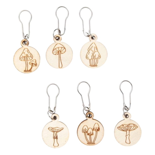 6x Marcadores De Puntada Accesorios Lindos Marcadores De Tejer De Ganchillo Hechos A Mano De Bricolaje