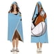 thumbnail image 3 of Tennessee Tuxedo y sus Cuentos Manta Capa con Capucha Anti-Bolitas, Manta de Lana Ártica Suave, Manta Portátil de Felpa Ligera y Lujosa, Poncho para Siesta en Casa y Oficina, 100*130cm, 3 of 6